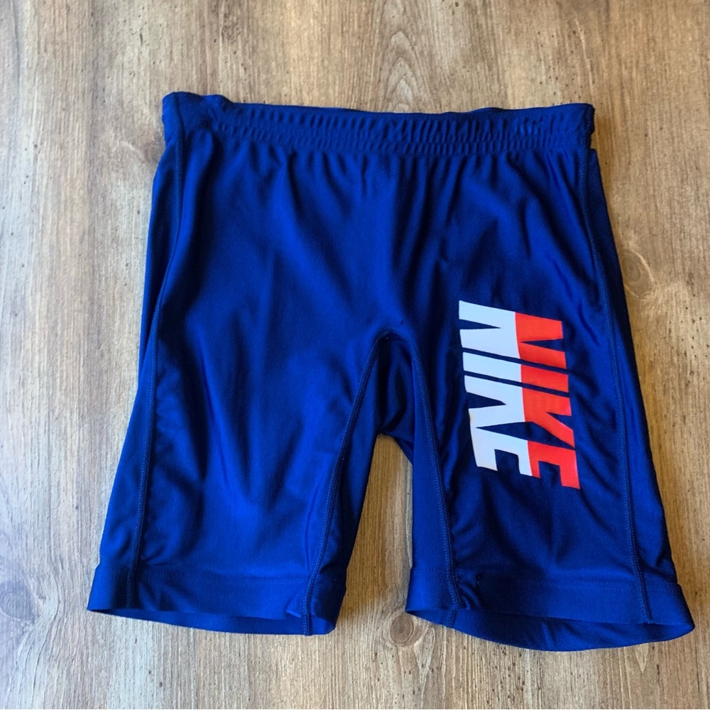 Vintage 90s Nike Blue Spandex Athletic Shorts